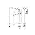 Ideal Standard Melange Bateria umywalkowa stojąca wysoka chrom A4266AA W MAGAZYNIE!!