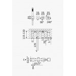 Bruma Hera Bateria wannowo-natryskowa z wylewką 170 mm i słuchawką prysznicową Chrom 1061920CR