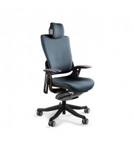 Unique Wau 2 Fotel biurowy ergonomiczny Ciemno szary W-709-W-BL