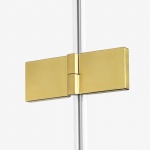 New Trendy Avexa Gold Parawan wannowy uchylny 100x150 cm Lewy Złoty szczotkowany EXK-2010