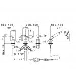 Newform Daytime Style Bateria wannowa 4-otworowa na brzeg wanny chrom 69195C.21.018