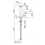 Newform Mini-X Bateria umywalkowa jednouchwytowa chrom 61308.21.018