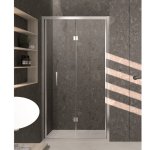 Novellini KALI S Drzwi prysznicowe składane 95-101 cm Srebrne KALIS95-1B