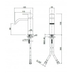 Oioli MY DREAM Bateria umywalkowa jednouchwytowa Chrom 40901