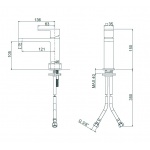 Oioli UNIKA Bateria umywalkowa jednouchwytowa Chrom 41501