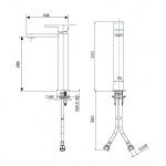 Oioli UNIKA Bateria umywalkowa jednouchwytowa Chrom 41504/TC