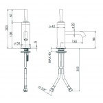 Oioli YOI Bateria umywalkowa jednouchwytowa MATT WHITE 20601-LWC20