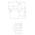 Omnires Parma Bateria umywalkowa podtynkowy Chrom PM7415NCR