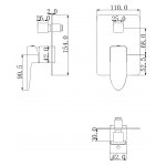 Omnires Siena Bateria wannowo-prysznicowa podtynkowa Chrom SN7335CR