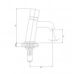 Omnires Y Bateria umywalkowa jednootworowa czasowa Chrom Y1217CR