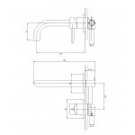 Omnires Y Bateria umywalkowa podtynkowa Chrom Y1215CR