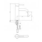 Omnires Y Bateria umywalkowa jednootworowa bez korka Chrom Y1213MAXCR