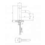 Omnires Y Bateria umywalkowa jednootworowa bez korka Chrom Y1210STCR