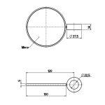 QuadroDesign FFQT Lustro regulowane i powiększające brushed stainless steel QA004AS