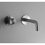 QuadroDesign Source Bateria umywalkowa podtynkowa brushed stainless steel 1314.00AS