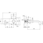 QuadroDesign Source Bateria umywalkowa podtynkowa brushed stainless steel 1313R.00AS