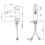 QuadroDesign Source Bateria bidetowa brushed stainless steel 1235AS