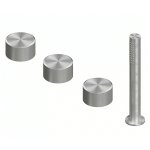 QuadroDesign Stereo Bateria wannowa na brzeg wanny 4-otworowa brushed stainless steel 1699AS