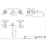 QuadroDesign Valvola02 Bateria umywalkowa podtynkowa brushed stainless steel 2010VAS