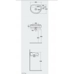 Rak Ceramika CLOUD Umywalka 55x42,5 czarny mat CLOWB5501504A