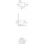 Rak Ceramika One Bidet 52x36,5 biały połysk EL08AWHA