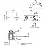 Ritmonio DOT316 Bateria umywalkowa podtynkowa stal nierdzewna PR50AH121INOX