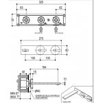 Ritmonio DOT316 Bateria umywalkowa podtynkowa stal nierdzewna PR50AJ102INOX