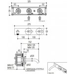 Ritmonio DOT316 Round Bateria umywalkowa podtynkowa stal nierdzewna PR50AJ111INOX