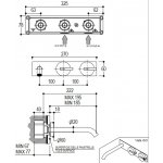 Ritmonio DOT316 Round Bateria umywalkowa podtynkowa stal nierdzewna PR50AJ112INOX