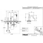 Ritmonio DOT316 Round Bateria wannowo-prysznicowa 4-otworowa stal nierdzewna PR50EG101INOX