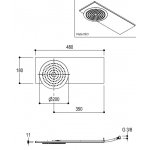 Ritmonio DOT316 Round Głowica prysznicowa stal nierdzewna 75A022INOX