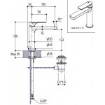 Ritmonio Pois Bateria umywalkowa 1-otworowa z korkiem automatycznym chrom PR31AA101CRL