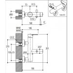 Ritmonio Tab Bateria wannowa ścienna chrom PR37EA201CRL