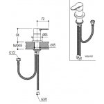 Ritmonio Tab Mieszacz umywalkowy chrom PR37AW201CRL