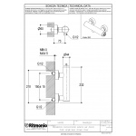 Ritmonio Taormina Bateria natryskowa ścienna chrom PR43FL201CRL