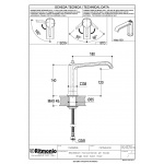 Ritmonio Taormina Bateria umywalkowa jednootworowa bez korka chrom PR35AU202CRL