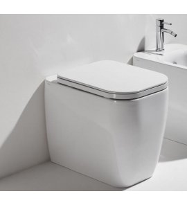 Simas Henges WC Miska ścienna/stojąca bez deski 55x38x42 cm biały HE01