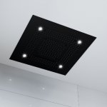 STEINBERG SERIA 390 Deszczownica Sensual Rain z diodami LED 600x600 mm Czarny mat 390.6620.S / 3906620S