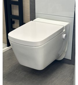       TECEone Toaleta myjąca wisząca bezkołnierzowa z deską wolnoopadającą biała 9700200+9700600 WYPRZEDAŻ EKSPOZYCJI!!