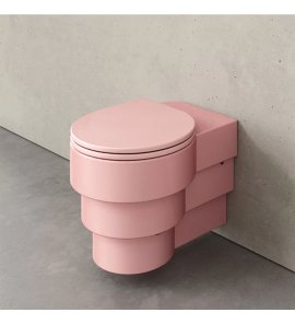 Trone Callipyge Miska bezrantowa 57x42 z deską wolnoopadającą pink CALLIPYGEPI