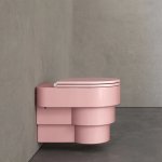 Trone Callipyge Miska bezrantowa 57x42 z deską wolnoopadającą pink CALLIPYGEPI