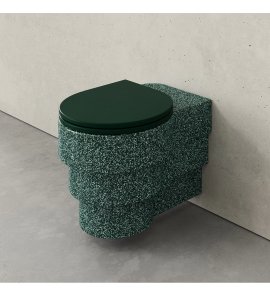 Trone Callipyge Miska bezrantowa 57x42 z deską wolnoopadającą flaked green CALLIPYGEFG