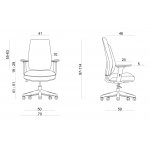 Unique Work Fotel biurowy ergonomiczny Czarny 1268