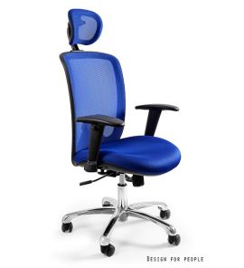 Unique Expander Fotel biurowy niebieski W-94-7
