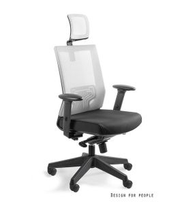 Unique Nez Fotel biurowy jasny szary W-879K-MESH34