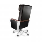 Unique Regent Fotel biurowy skóra naturalna Czarny 689B-FL-4