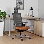 Unique Spinelly Fotel biurowy czarny/szary 999W