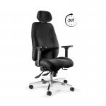 Unique Ultima Fotel biurowy ergonomiczny Czarny 9009-A