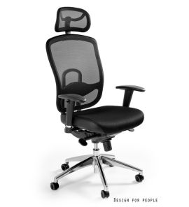Unique Vip Fotel biurowy czarny W-80-4