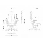 Unique Wau Fotel biurowy ergonomiczny Jasno szary W-609-W-NW